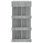 Barbord Oppbevaringsstativ Grå Eik 100X50X101,5 Cm Sponplate