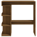 Barbord Med Oppbevaring Brun Eik 100X50X101,5 Cm Konstruert Tre