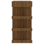 Barbord Med Oppbevaring Brun Eik 100X50X101,5 Cm Konstruert Tre