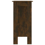 Barbord Med Hylle Røkt Eik 102X50X103,5 Cm