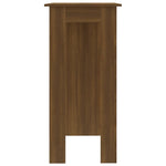 Barbord Med Hylle Brun Eik 102X50X103,5 Cm Konstruert Tre
