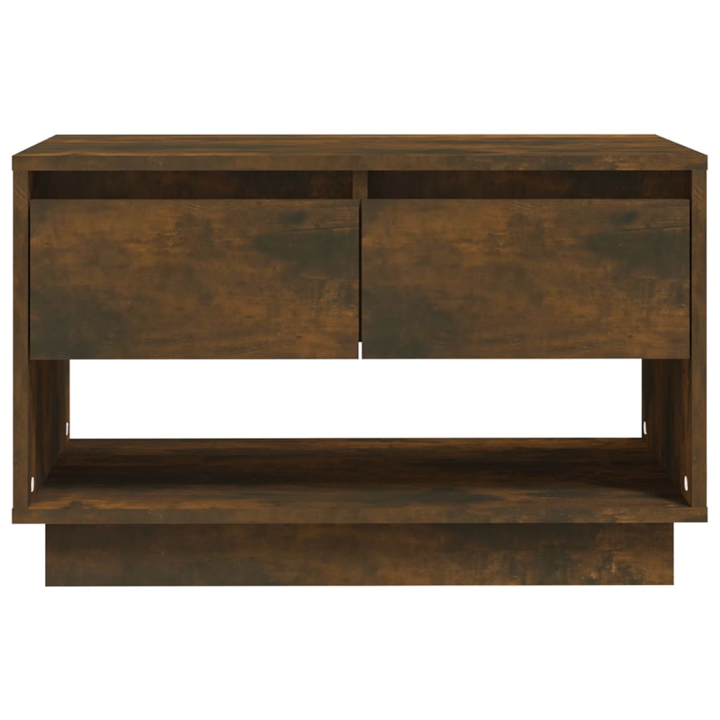 Tv-Benk Røkt Eik 70X41X44 Cm Konstruert Tre