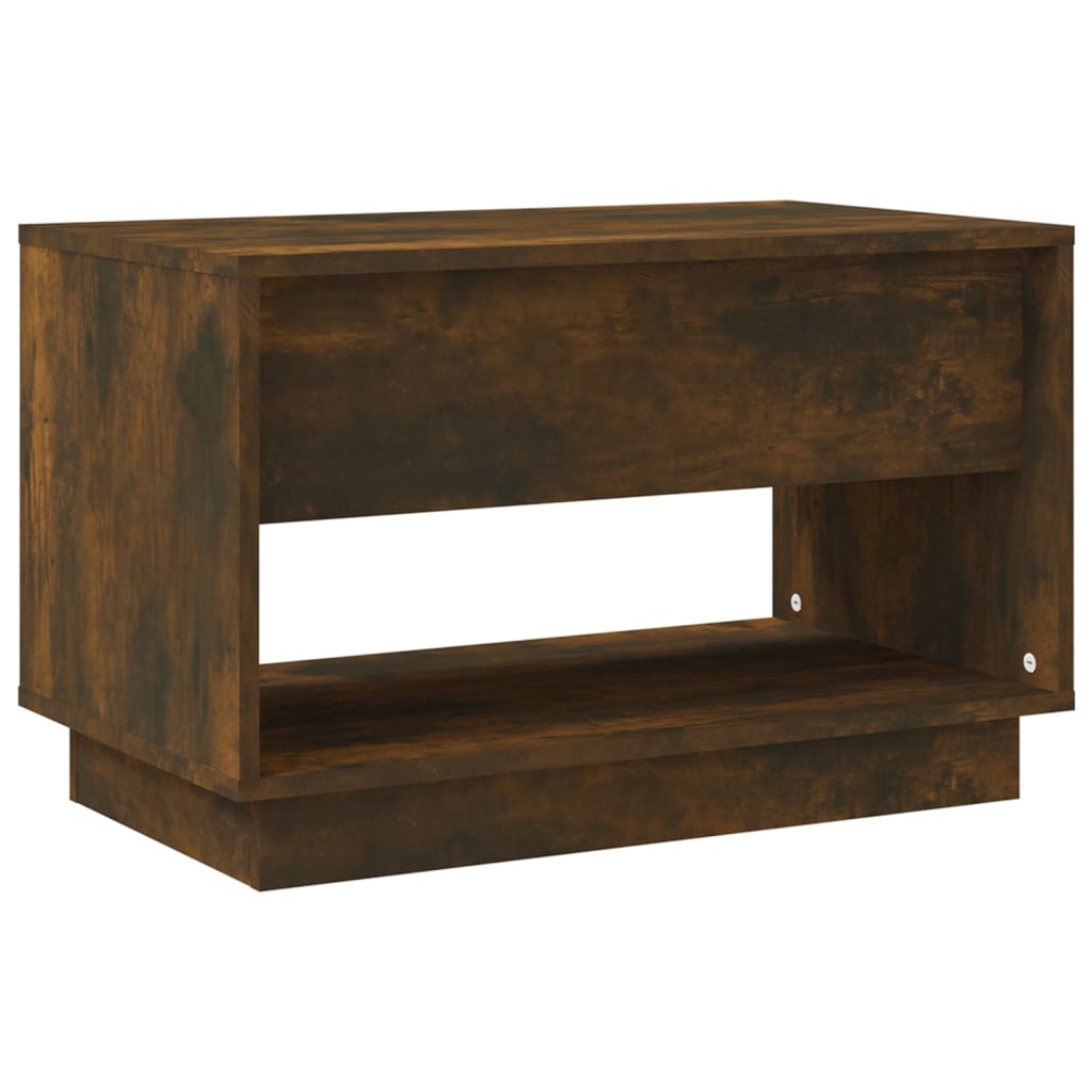 Tv-Benk Røkt Eik 70X41X44 Cm Konstruert Tre