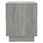 Nattbord Grå Sonoma Eik 45X34X44 Cm Konstruert Tre