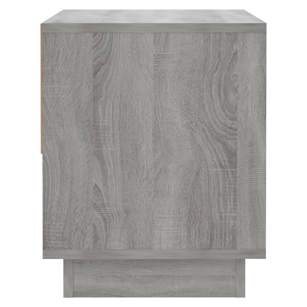 Nattbord Grå Sonoma Eik 45X34X44 Cm Konstruert Tre