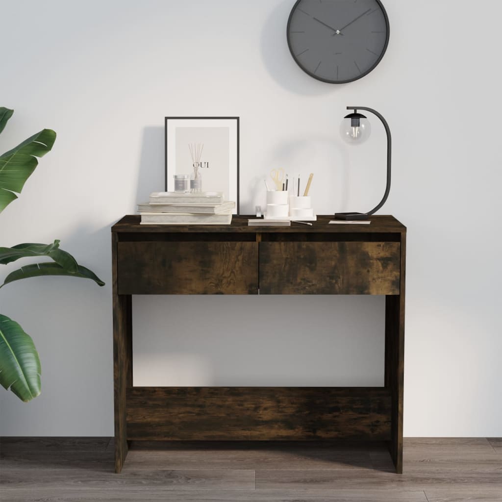 Konsollbord Røkt Eik 89X41X76,5 Cm Konstruert Tre