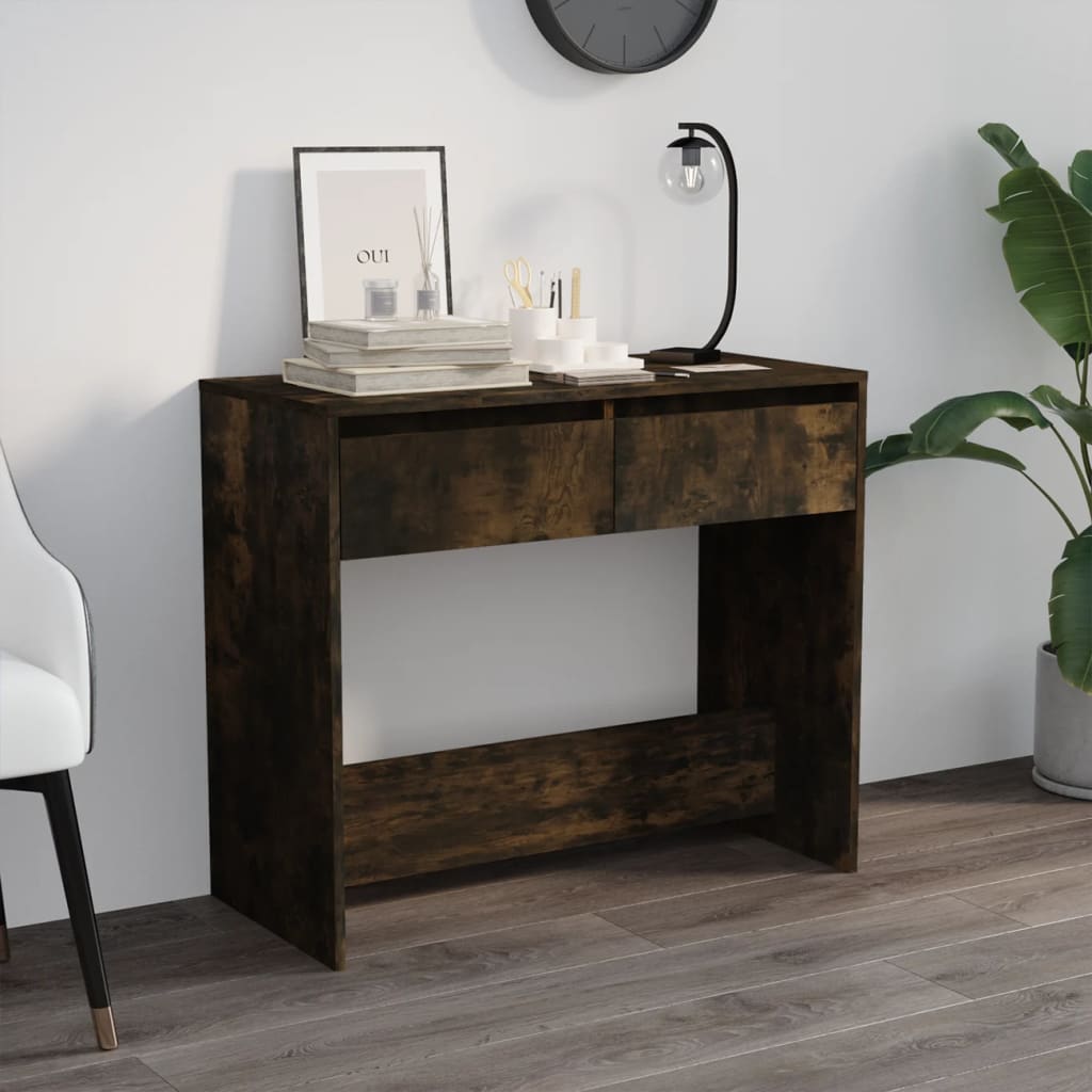 Konsollbord Røkt Eik 89X41X76,5 Cm Konstruert Tre