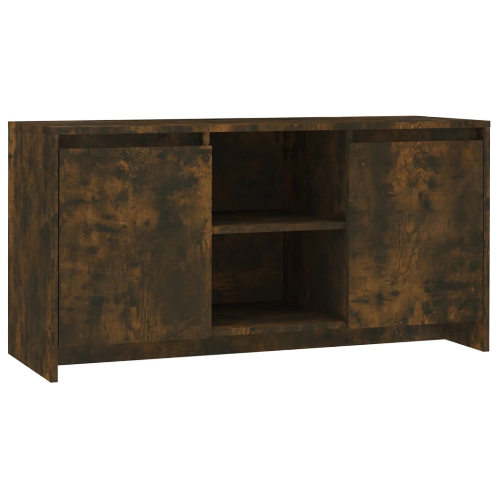 Tv-Benk Røkt Eik 102X37,5X52,5 Cm Konstruert Tre