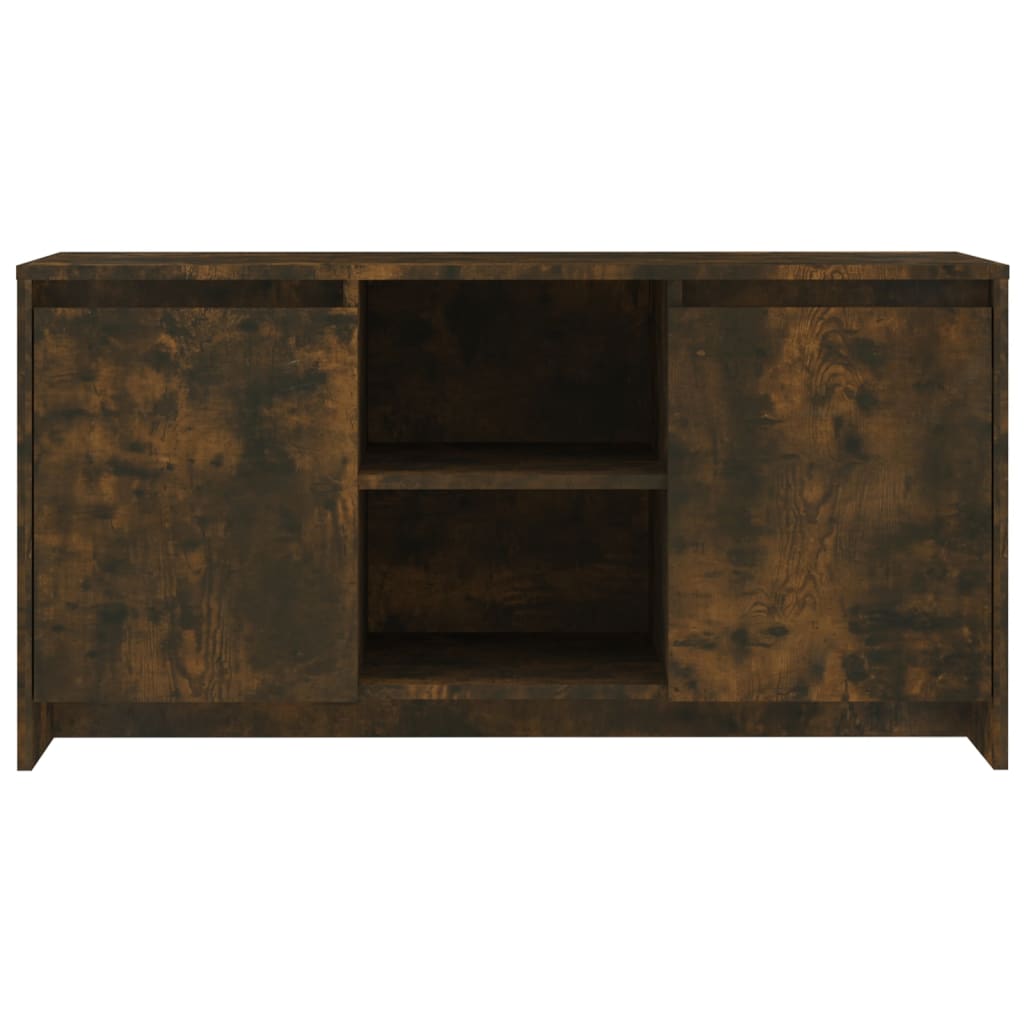 Tv-Benk Røkt Eik 102X37,5X52,5 Cm Konstruert Tre