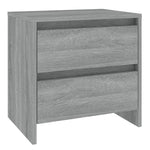 Nattbord Grå Sonoma Eik 45X34,5X44,5 Cm Konstruert Tre
