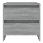 Nattbord Grå Sonoma Eik 45X34,5X44,5 Cm Konstruert Tre