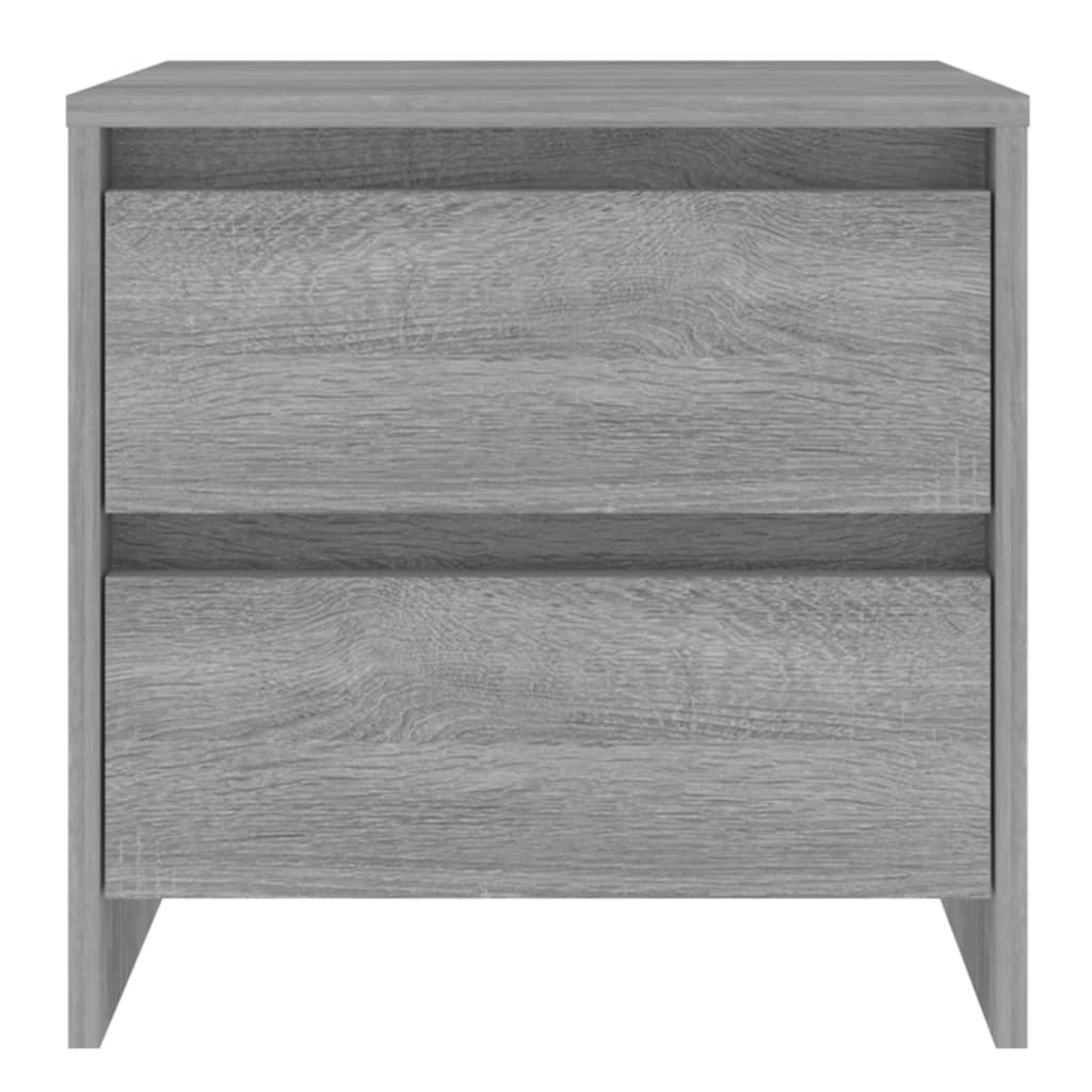 Nattbord Grå Sonoma Eik 45X34,5X44,5 Cm Konstruert Tre