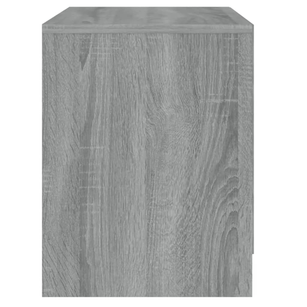 Nattbord Grå Sonoma Eik 45X34,5X44,5 Cm Konstruert Tre