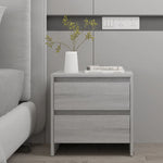 Nattbord Grå Sonoma Eik 45X34,5X44,5 Cm Konstruert Tre