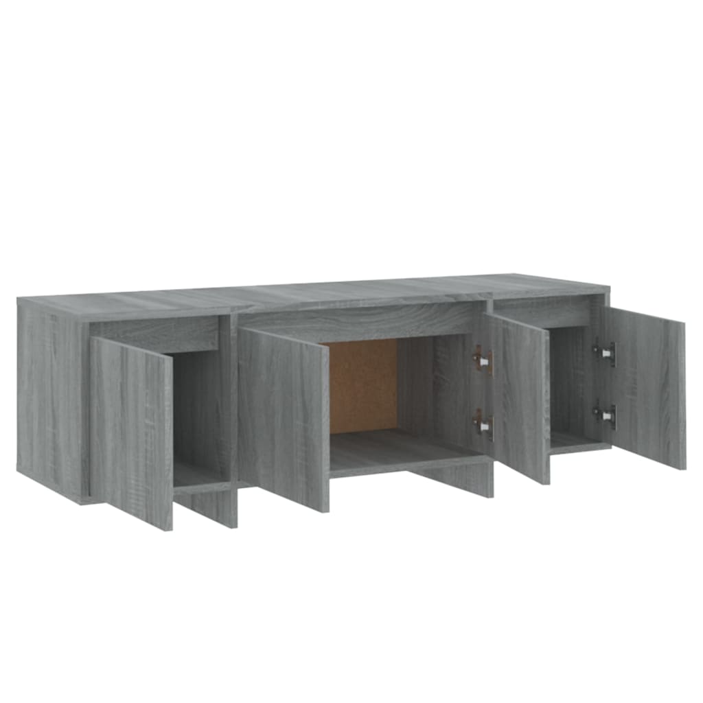 Tv-Benk Grå Sonoma Eik 120X30X40,5 Cm Konstruert Tre