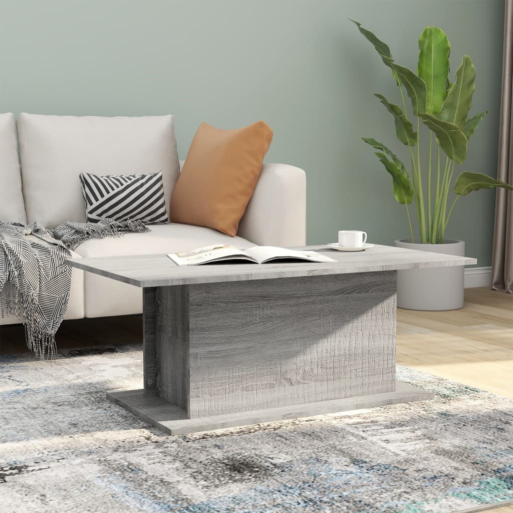 Salongbord Grå Sonoma 102X55,5X40 Cm Konstruert Tre