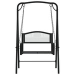 Hengebenk 124 Cm Svart Stål