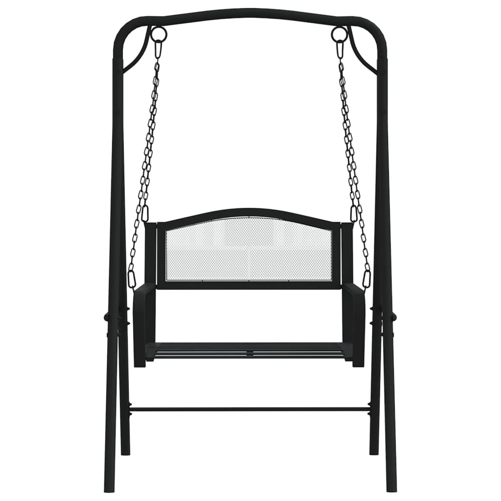 Hengebenk 124 Cm Svart Stål