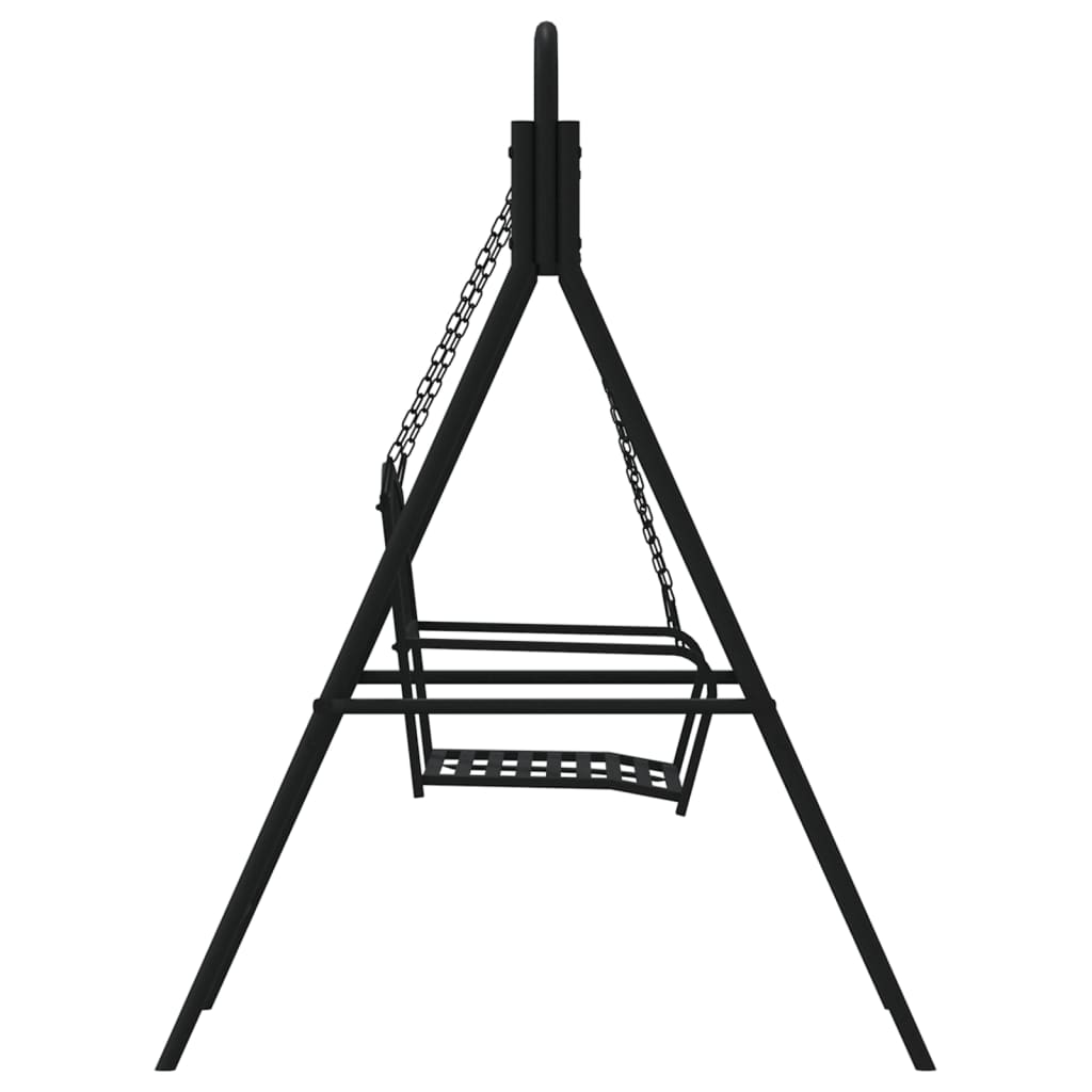 Hengebenk 124 Cm Svart Stål