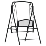 Hengebenk 124 Cm Svart Stål