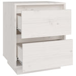 Nattbord Hvit 40X35X50 Heltre Furu