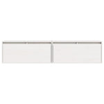 Veggskap 2 Stk Hvit 80X30X35 Cm Heltre Furu