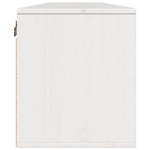 Veggskap 2 Stk Hvit 80X30X35 Cm Heltre Furu