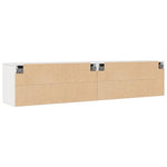 Veggskap 2 Stk Hvit 80X30X35 Cm Heltre Furu