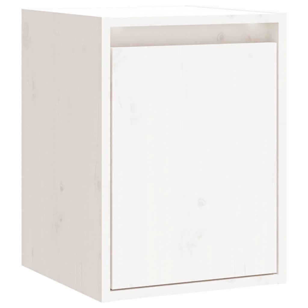 Veggskap Hvit 30X30X40 Cm Heltre Furu