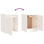 Veggskap Hvit 30X30X40 Cm Heltre Furu