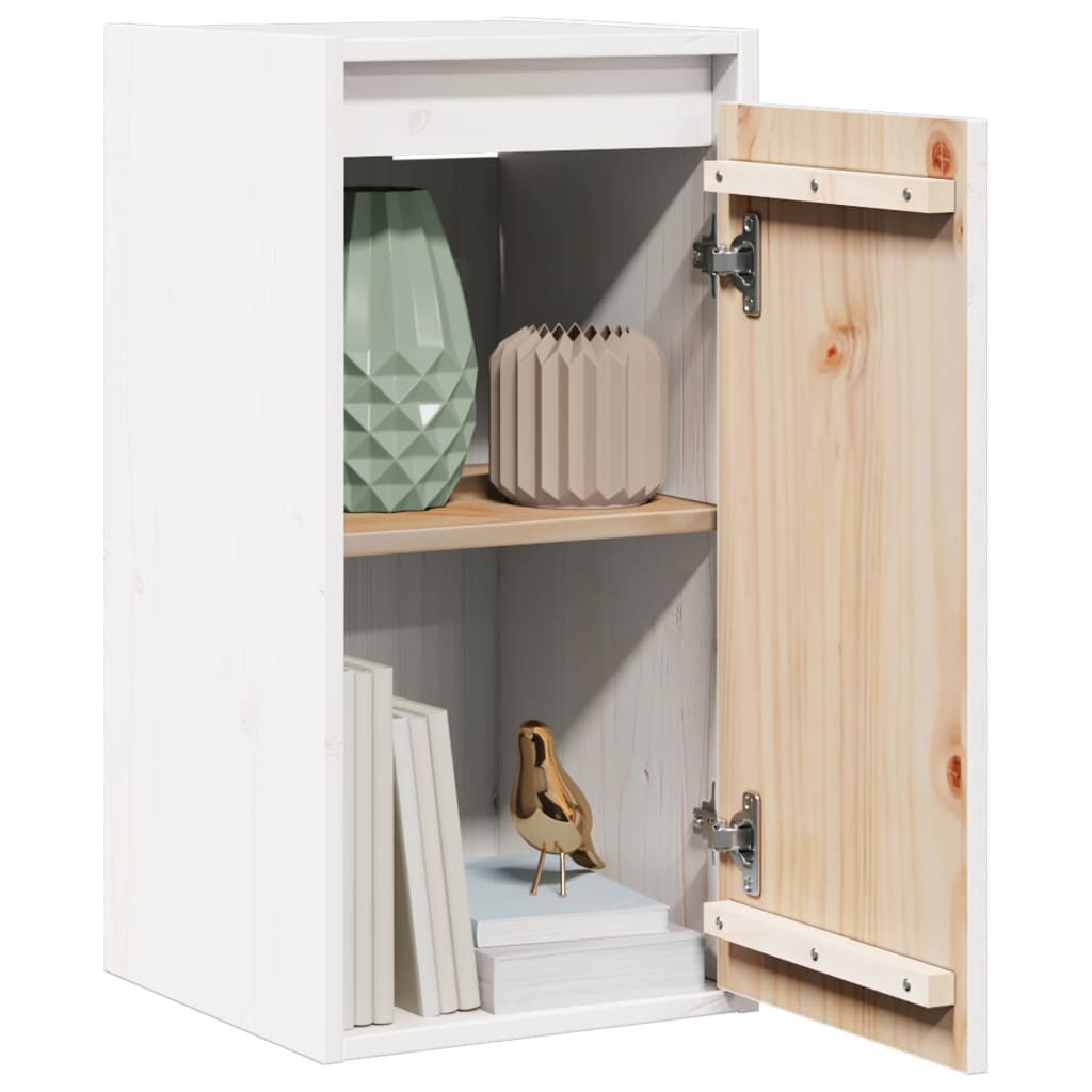 Veggskap Hvit 30X30X60 Cm Heltre Furu