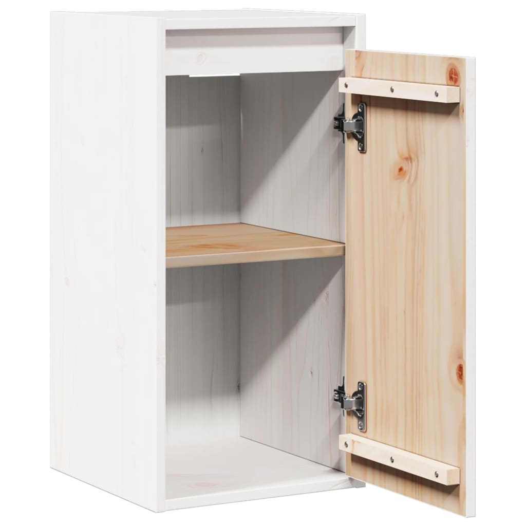 Veggskap Hvit 30X30X60 Cm Heltre Furu