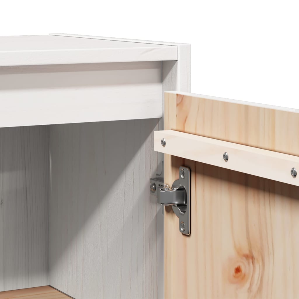 Veggskap Hvit 30X30X60 Cm Heltre Furu