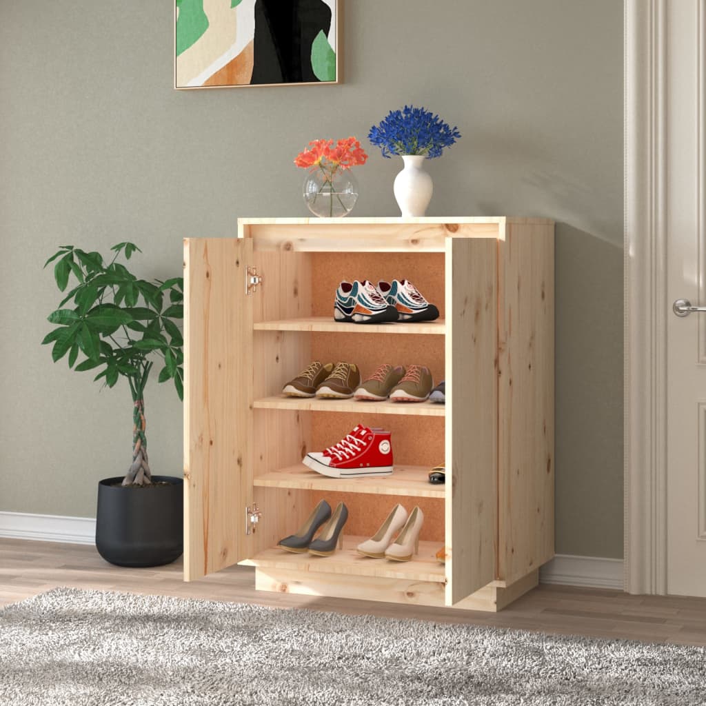 Skoskap 60X35X80 Cm Heltre Furu