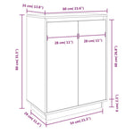 Skoskap 60X35X80 Cm Heltre Furu