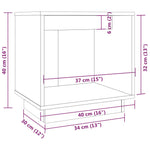 Nattbord 2 Stk 40X30X40 Heltre Furu