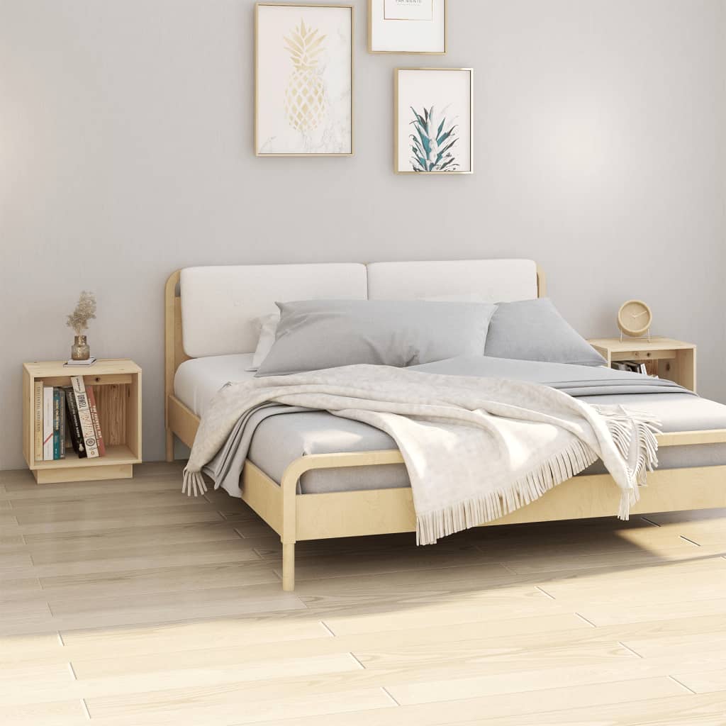 Nattbord 2 Stk 40X30X40 Heltre Furu