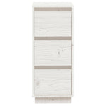 Skjenker 2 Stk Hvit 32X34X75 Cm Heltre Furu