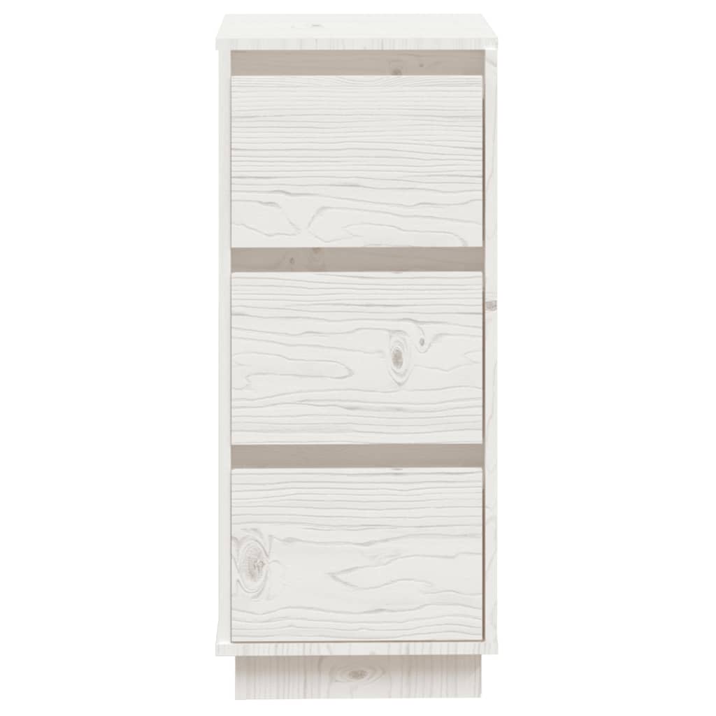 Skjenker 2 Stk Hvit 32X34X75 Cm Heltre Furu