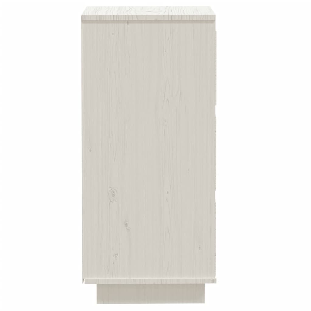 Skjenker 2 Stk Hvit 32X34X75 Cm Heltre Furu