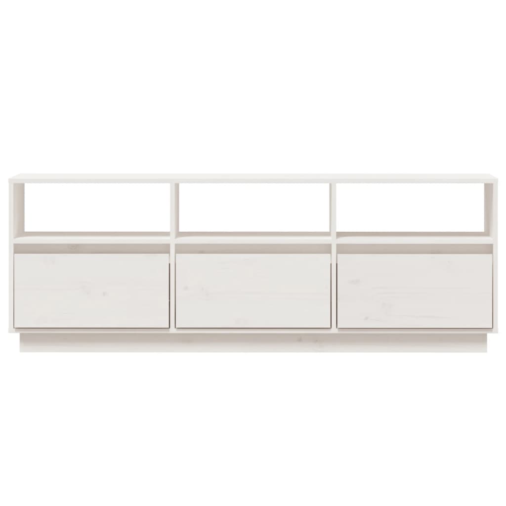 Tv-Benk Hvit 140X37X50 Cm Heltre Furu
