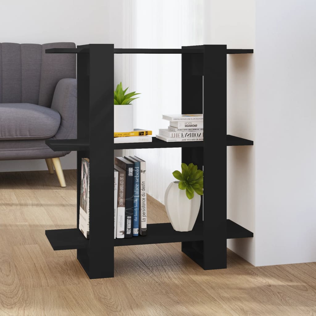 Bokhylle/Romdeler Svart 80X30X87 Cm