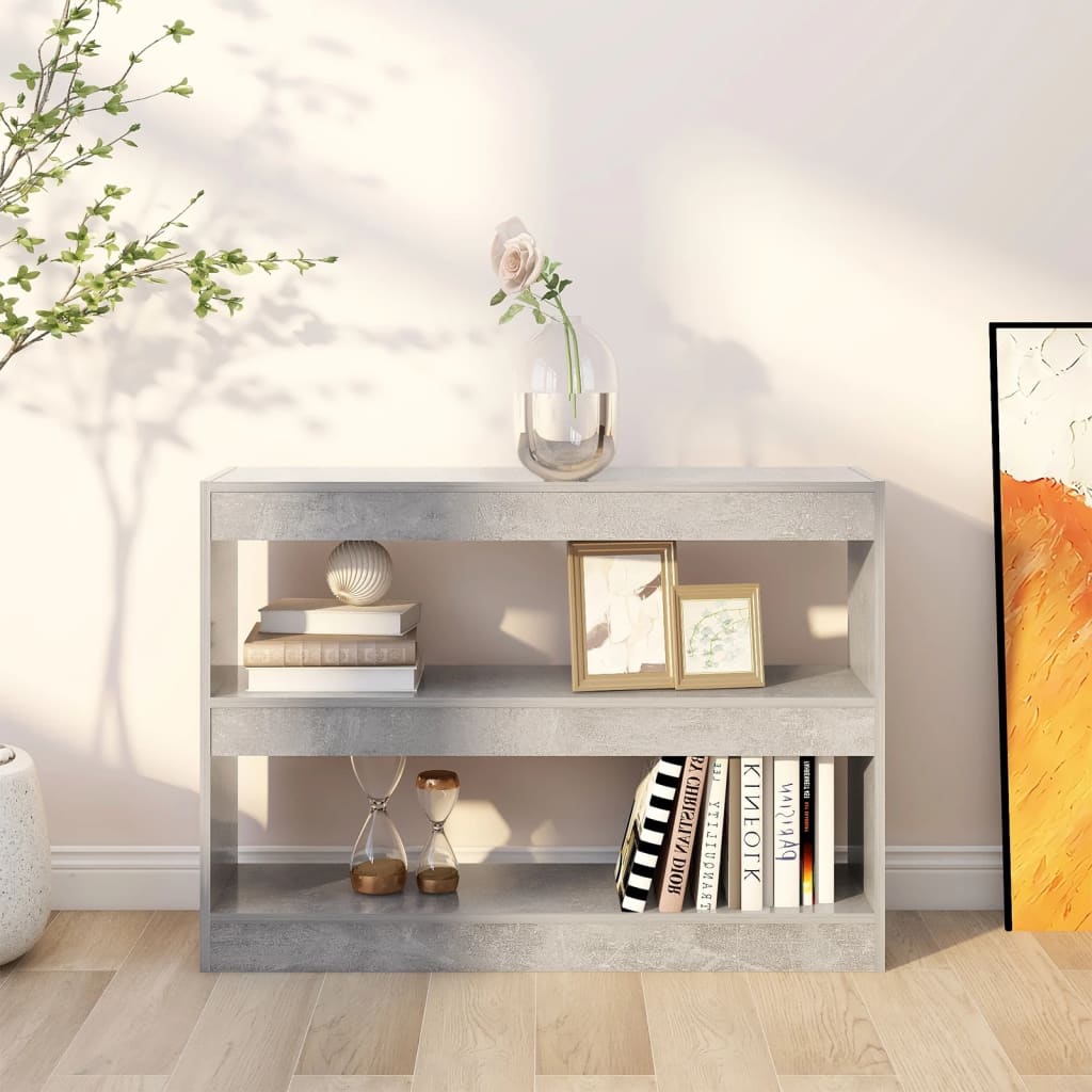 Bokhylle/Romdeler Betonggrå 100X30X72 Cm