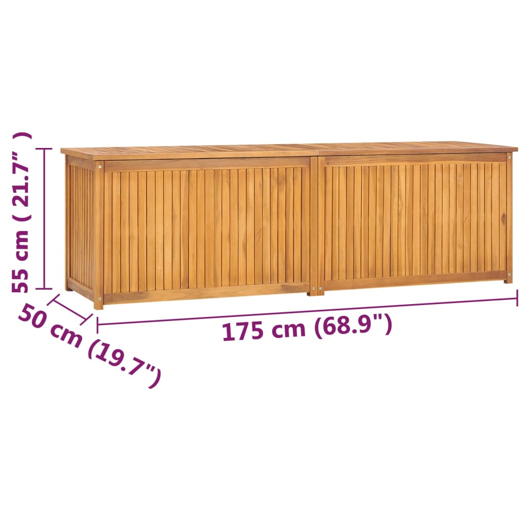 Hageboks 175X50X55 Cm Heltre Teak
