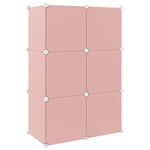 Oppbevaringshylle Med 6 Kuber Rosa Pp