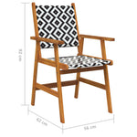 Hagestoler 6 Stk Heltre Akasie