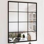 Veggspeil Svart 80X60 Cm Metall