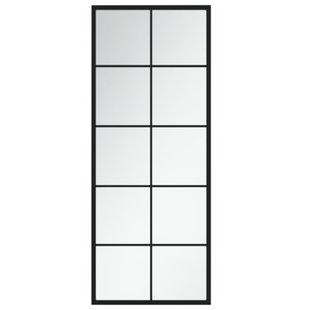 Veggspeil Svart 100X40 Cm Metall