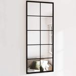 Veggspeil Svart 100X40 Cm Metall