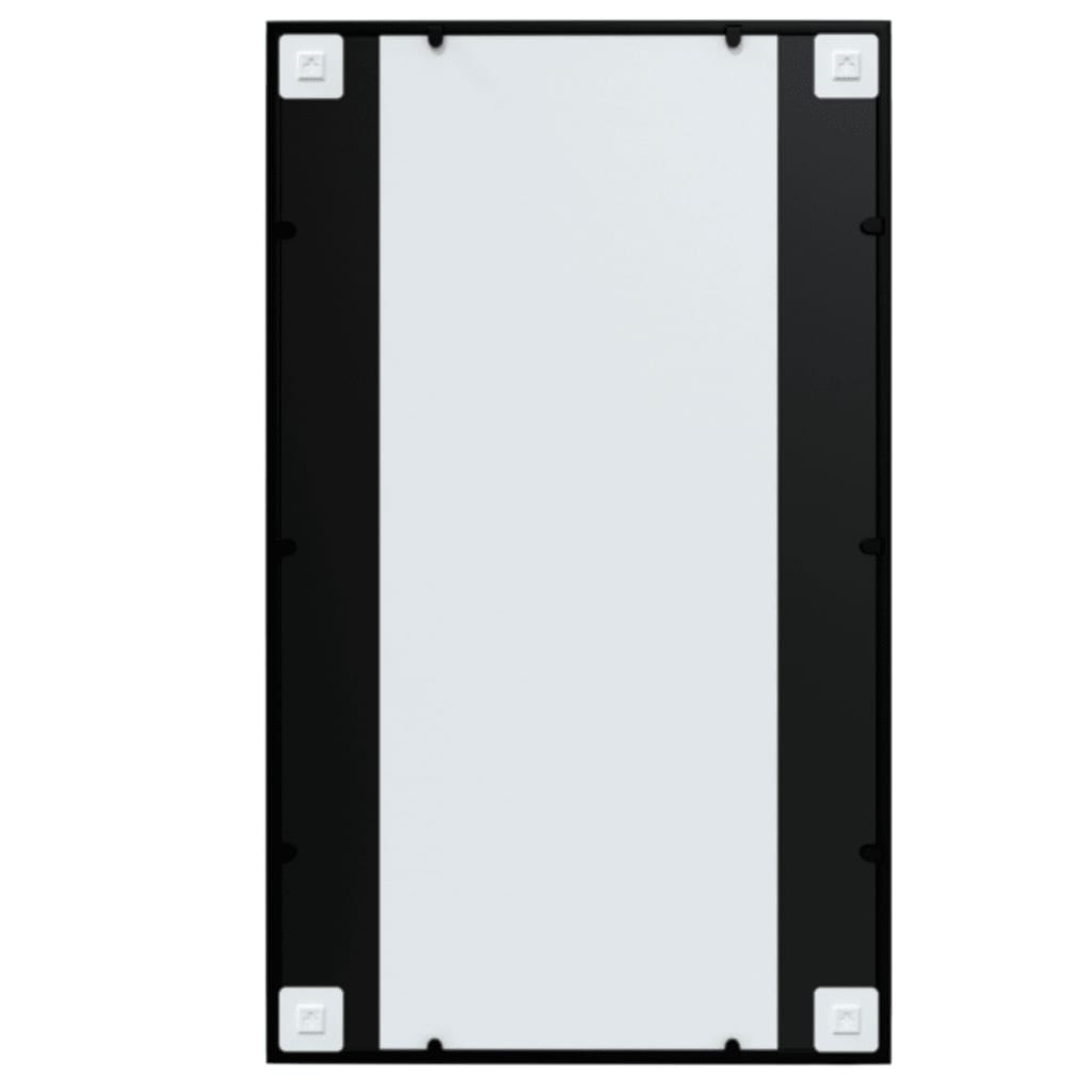 Veggspeil Svart 100X60 Cm Metall